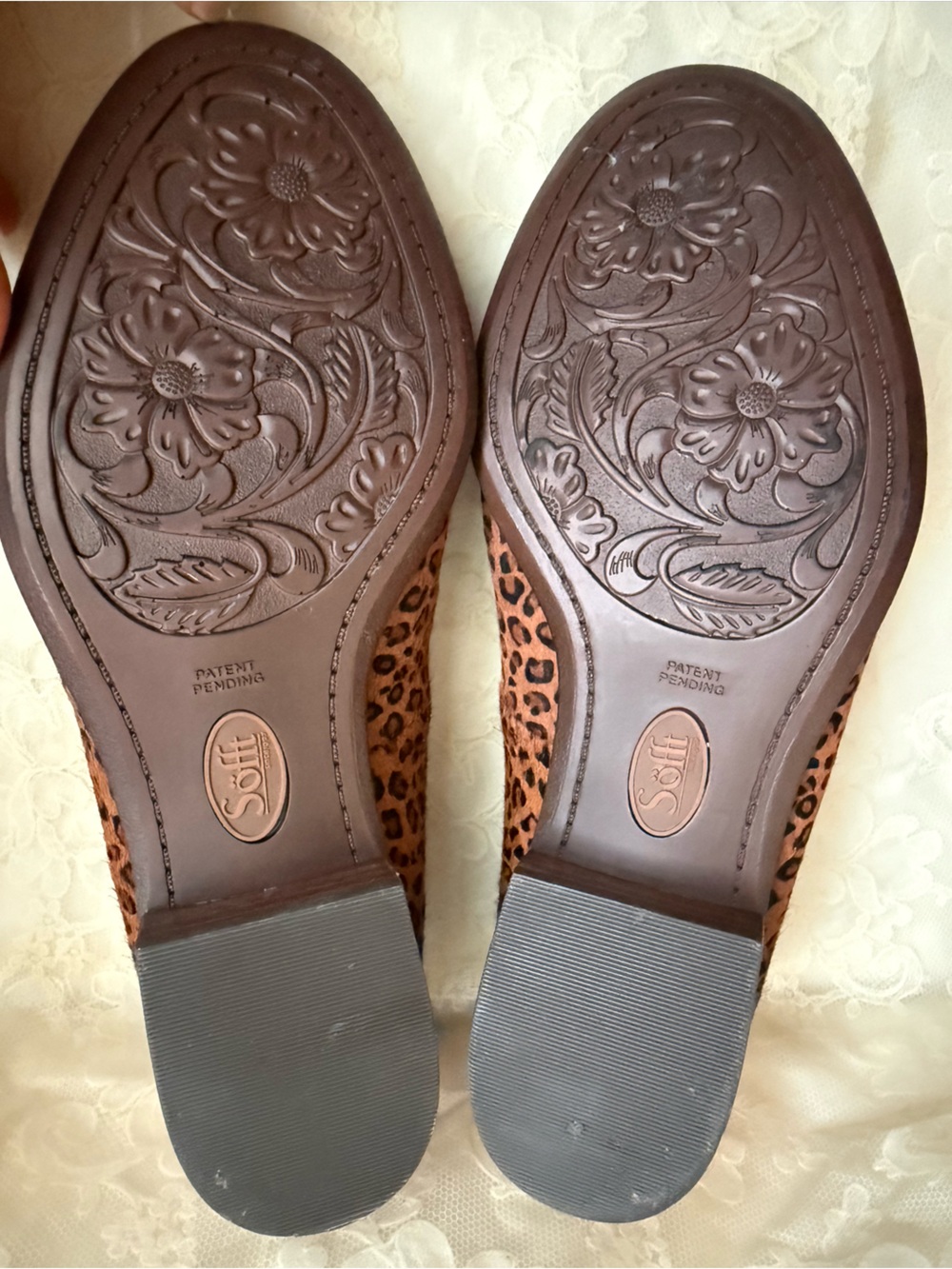 Söfft Leopard Print Slip-On Loafers in Brown and Black 7.5 Quiet Luxury Flats - Picture 6 of 13
